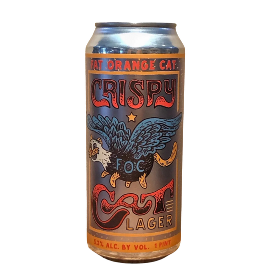 Fat Orange Cat Crispy Cat Lager 4pk Can