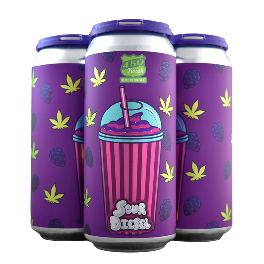 450 North Slushy XL Sour Diesel 4pk Can