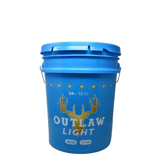 Outlaw Light Lager 24pk Can Bucket
