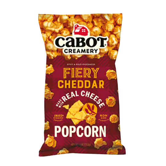 CABOT Fiery Cheddar Popcorn 6oz Bag