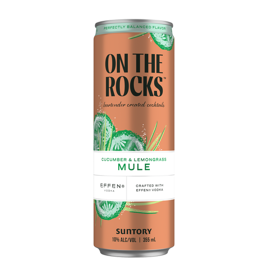 On the Rocks Cucumber Lemongrass 4pk can