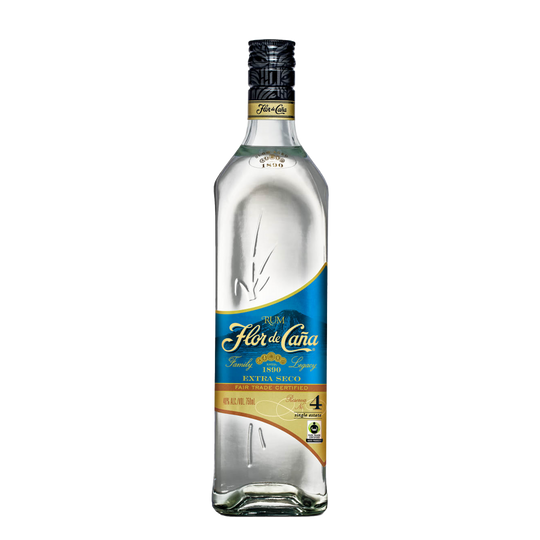 Flor de Cana 4yr Extra Dry White Rum 750ml