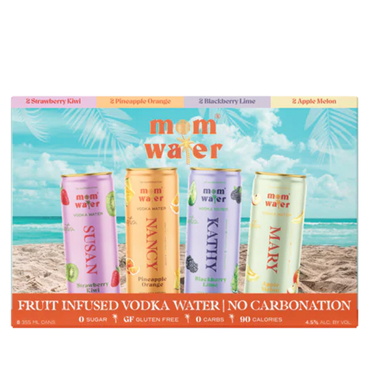 Mom Water VACATION MODE Variety 8pk Can