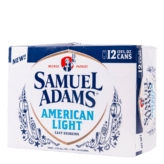 Sam Adams American Light 12pk Can