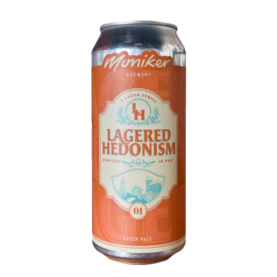 Moniker Lagered Hedonism Czech Pale 4pk Can