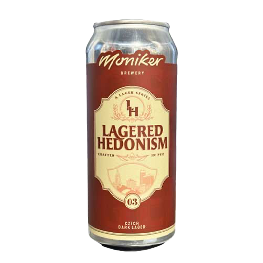 Moniker Lagered Hedonism Dark Czech Pilsner 4pk Can