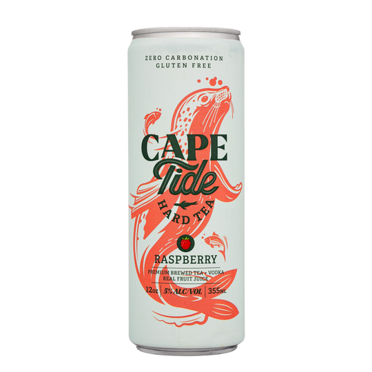 Cape Tide Raspberry Hard Tea 4pk Can