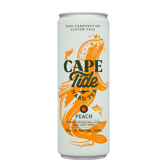 Cape Tide Peach Hard Tea 4pk Can