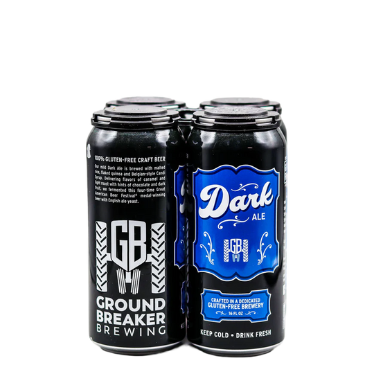Ground Breaker Dark Ale 4pk Can