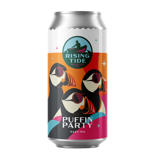 Rising Tide Puffin Party 4pk Can