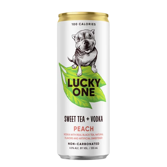 Lucky One Peach TEA 4pk Can
