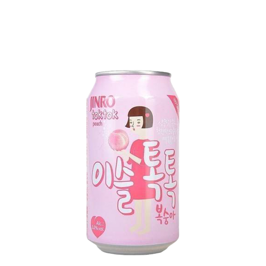 Jinro Tok Tok Peach 6pk Can